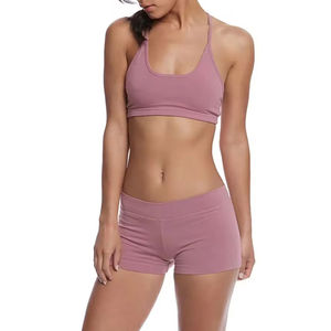 2026 <b>Women's</b> Running Gym Shorts 100% Cotton High Elastic Waist Yoga <b>Leggings</b> Seamless Quick Dry with Phone Pocket - Product Image 2