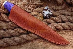 Handmade Chef Boning <b>Knife</b> <b>Sharp</b> Stainless Steel Meat Processing <b>Knife</b> with Leather Sheath Dishwasher Safe Ambidextrous - Product Image 6
