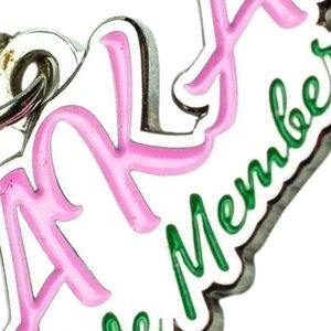 Breloque AKA Life Member Or Rose Vert pour Femme, Bijou Élégant de Sororité, Pendentif Accessoire pour Bracelet Collier, Cadeau - Product Image 5