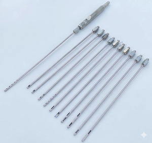 Juego de 11 Piezas de Alta Calidad para Liposucción con Conexión Luer Lock de 4mmx25cm y Mango de Plástico, Acero Inoxidable para Cirugía Estética - Product Image 2