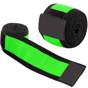 Genouillères et Coudières de Sport Unisexe Personnalisables en Spandex/Nylon Épais, Respirantes, Souples, avec Fermeture Auto-agrippante Réglable pour l'Entraînement en Salle de Sport - Product Image 2