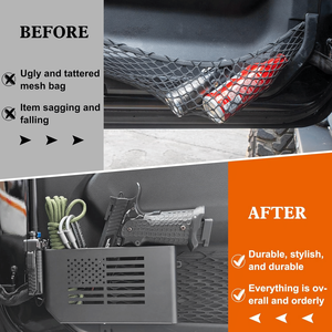 Organisateur de voiture pour Jeep Wrangler JL JLU Gladiator JT 2018-2026, boîte de rangement pour porte avant avec insert latéral de porte - Product Image 2