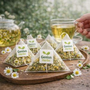 Thé aux fleurs de camomille pur est une infusion douce et apaisante, fabriquée à partir de fleurs de camomille soigneusement sélectionnées. - Product Image 4