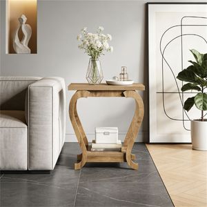 Storage Rack <b>Side</b> Table Tea or Coffee Table with Hidden Compartment - Product Image 2