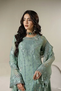 Ropa de fiesta pakistaní de alta calidad para mujer, ropa de tela de gasa para mujer, ropa de estilo islámico para damas. - Product Image 6