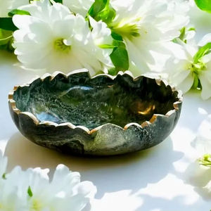 Bol de service en résine de qualité supérieure et bol à fruits secs – Bol de service rond de grande taille, best-seller, pour la cuisine et la table - Product Image 1