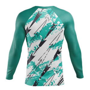Wholesale Factory Made Men Long Sleeve Quick Dry <b>Compression</b> <b>Shirt</b> Rash Guard Fitness Wear Bjj MMA Rashguard - Product Image 2