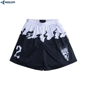 Lightweight Summer Solid Mesh Shorts Casual Sports Fitness Jogging Activewear Sublimation Transfer Breathable Quick Dry Elastic - Product Image 4