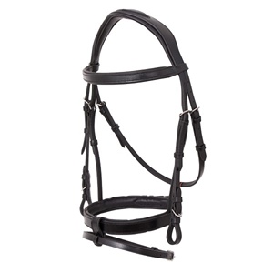 Nueva Llegada Platino Anatómico Cuero Acero Inoxidable Brida Suave Plano Acolchado Headstall Caballo Indio Montar Estilo Transpirable - Product Image 1