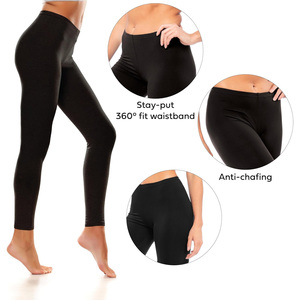 Leggings pour femmes taille haute, extensibles, respirants, longueur genou, confortables, décontractés, pour la détente, le yoga, l'entraînement et le sport, marque personnalisée - Product Image 2