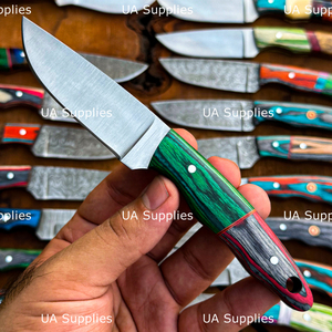 Couteau de chasse professionnel à lame fixe en acier Damas à bas prix, fournisseur en gros de couteaux de chasse, couteaux d'extérieur pour acheteurs en grande quantité - Product Image 2