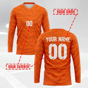 เสื้อยืดซับลิเมชั่นคอวี แขนยาว ทรงปกติ ระบายอากาศ แห้งเร็ว เป็นมิตรกับสิ่งแวดล้อม สำหรับผู้ชาย ไซส์ใหญ่ - Product Image 3