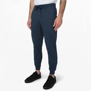 Men's Gray <b>Elastic</b> Waist Sweatpants With Side Pockets Casual Jogger Pants Breathable Knitted Fabric Autumn Wear - Product Image 3
