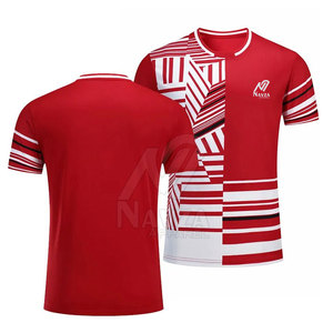 ชุดแบดมินตันสีพื้นคุณภาพสูง 100% โพลีเอสเตอร์ ชุดทีมแบดมินตันคุณภาพสูง - Product Image 2