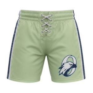 Men <b>Light</b> Green Sublimated Ice Hockey Jersey Shorts Set Polyester V <b>Neck</b> Printed Sports Uniform Team Wear Match Training Apparel - Product Image 4