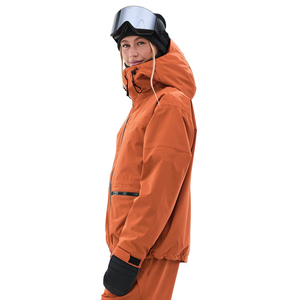 Veste de ski haut de gamme pour femmes, imperméable, rembourrée, coupe-vent, respirante, thermique, manteau d'hiver pour l'extérieur, logo personnalisé OEM - Product Image 5