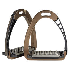 Étriers de sécurité pour chevaux Tough Tack Black, légers, à dégagement rapide, en aluminium, pour une stabilité accrue, modèle 2026 - Product Image 1