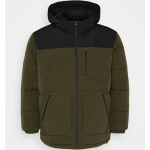 Classic Men Puffer <b>Jacket</b> insulated design <b>quilted</b> <b>pattern</b> full zip closure stand collar warm comfortable outerwear for winter - Product Image 6