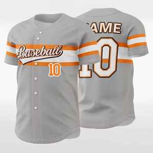 Maillot de baseball imprimé respirant et à séchage rapide de haute qualité, col en V, manches courtes, 100 % polyester, unisexe, antibactérien - Product Image 6