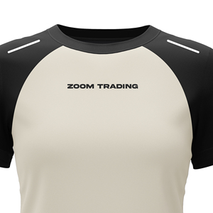 Camiseta Deportiva de Manga Corta Ajustada para Mujer, de Secado Rápido, Spandex/Nylon, Transpirable, Ligera, Ecológica, con Logotipo Estampado en la Parte Delantera - Product Image 5
