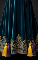 Borlas Decorativas Bohemias Amarillas y Azul Marino, Tejidas, Decoración Colgante para el Hogar, Adorno para Sala de Estar Interior
