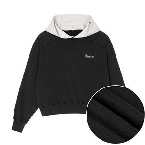 Sweat à capuche unisexe OEM bicolore patchwork – Coupe oversize, anti-rétrécissement, streetwear vierge, MOQ 2 pièces, en tissu polaire fabriqué au Pakistan - Product Image 6