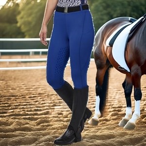 Women's Horse Riding Breeches Silicone <b>Knee</b> <b>Patch</b> Stretch Riding Leggings Lightweight Performance Equestrian Wear - Product Image 6