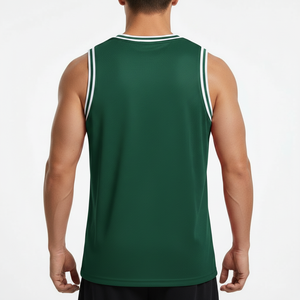 Nueva Camiseta de Baloncesto sin Mangas con Bordado Cosido, Venta al por Mayor, Ajustada, Transpirable, 100% Poliéster - Product Image 2