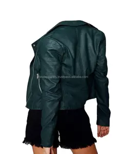 새로운 유행 패션 사용자 정의 정품 양피 가죽 오토바이 자켓 & 코트, 정품 양피 & 양가죽 가죽 자켓