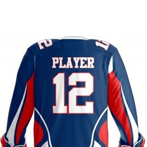 High Quality Breathable Factory Price Printed Hockey Jersey Custom 100% Polyester Quick Dry Short Ice Hockey Uniform - Product Image 5