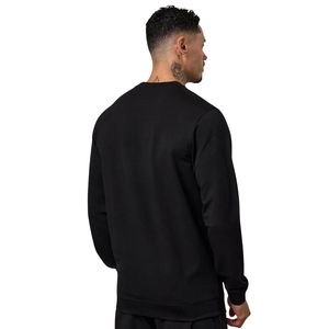 Sudadera Ligera Negra para Hombre, Cuello Redondo, Manga Larga, Ropa Deportiva, Ropa de Calle, Prenda de Moda - Product Image 2