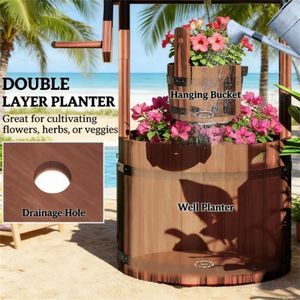 Vaso per Fiori in Legno Carbonizzato, Eleganti Fioriere e Vasi Decorativi - Product Image 4