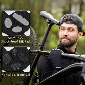 Gants de cyclisme modernes, gants de cyclisme à coutures durables, gants de cyclisme confortables pour les sports de plein air - Product Image 2