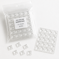 Coussinets de protection transparents en PVC pour portes vitrées, amortisseurs de chocs, protection contre les rayures, 21x10mm