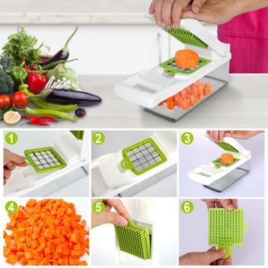 12-in-1 Vegetable <b>Chopper</b> Kitchen Food Slicer Dicer Grater Peeler Egg Separator <b>Hand</b> Protector Salad Vegetables Vegetable Cutter - Product Image 4