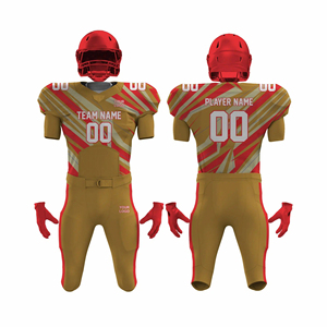 Uniformes de Fútbol Americano Personalizados para Jóvenes con Mangas Cortas, Uniformes y Pantalones de Fútbol Bordados y Sublimados al por Mayor - Product Image 5