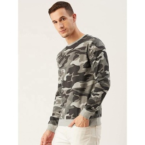 Precio bajo, venta al por mayor, sudaderas con capucha y sudaderas con estampado de camuflaje gris, sudadera unisex con cuello redondo, sudadera de manga larga de gran tamaño - Product Image 2