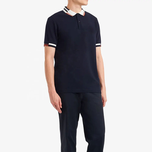 Camisetas Polo Formales Sólidas para Hombre, Producto Superior, Alta Calidad, 100% Algodón, Transpirables, de Secado Rápido, Camisetas de Golf Bordadas Personalizadas - Product Image 4