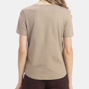 T-shirts imprimés à manches courtes en dentelle 100 % coton respirant pour femmes modernes – Style tendance, hauts de mode personnalisés, prix de gros - Product Image 4