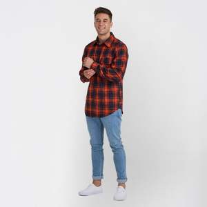 Camisa de Franela Elástica para Hombre, de Alta Calidad, Poliéster/Algodón, Lisa, Casual, Antiarrugas, Ecológica y Sostenible, con Botones - Product Image 4