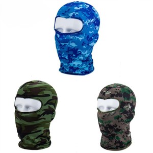 Custom Balaclava Full Face Cover Unisex Outdoor Use 56-58CM Polyester <b>Material</b> <b>Red</b> Black Blue - Product Image 5