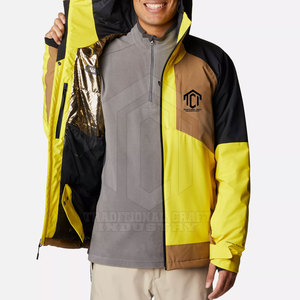 Veste de ski d'hiver haut de gamme avec capuche, tissu respirant, logo frontal, idéale pour l'extérieur - Product Image 3