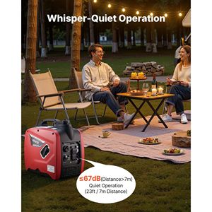 Generatore Inverter Silenzioso da 2900W di Picco, Portatile per Uso Domestico, Inverter a Benzina dal Design Compatto per un Uso Efficiente in Casa - Product Image 4