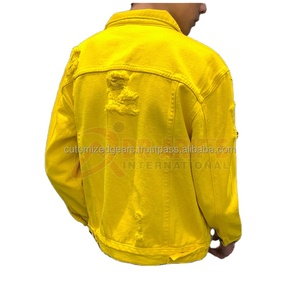 Nouveau style vintage pour hommes, veste streetwear en denim décontractée à la mode, bombardier décontracté hip hop brodé pour le printemps - Product Image 4