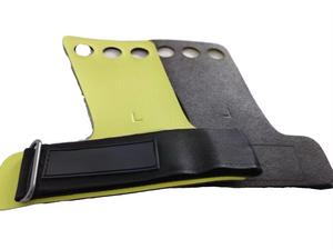 Guantes de Cuero con 3 Orificios para Dedos para Levantamiento de Pesas, Entrenamiento Físico, Gimnasia, Agarre para Dominadas, Almohadillas de Agarre de Cuero para Gimnasio - Product Image 5