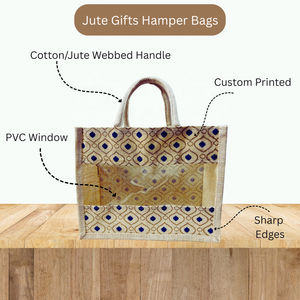 Bolsas exclusivas de yute transparentes con ventana transparente para regalos de devolución de boda, cesto de habitación para hornear, bolsa de mano con cremallera, bolsa de regalo - Product Image 4