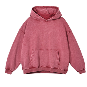 Sweat à capuche personnalisé pour homme en molleton de coton épais 500 g/m² coupe droite décontractée avec poches, couleur unie, pour l'automne - Product Image 6