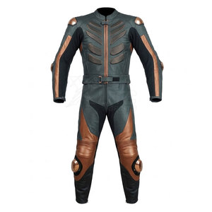 Combinaison de moto en cuir de qualité supérieure, coupe-vent, grande taille, conçue pour un confort de conduite quotidien, avec une protection renforcée et un design élégant - Product Image 6