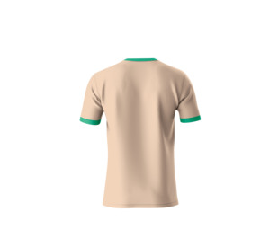 T-shirt à imprimé intégral par sublimation, col rond, manches courtes, 100% polyester, tissu tricoté décontracté pour hommes et femmes, vêtements de mode d'été - Product Image 3