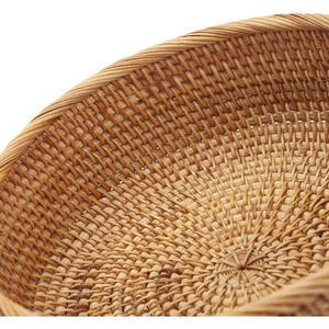 Cesta Redonda de Mimbre para Pan, Cesta de Servir Tejida a Mano para Exhibición en Panaderías, Mesa de Comedor y Uso en la Cocina - Product Image 2